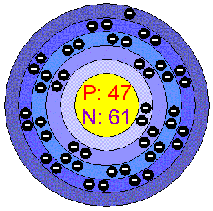 How many neutrons does silver have?